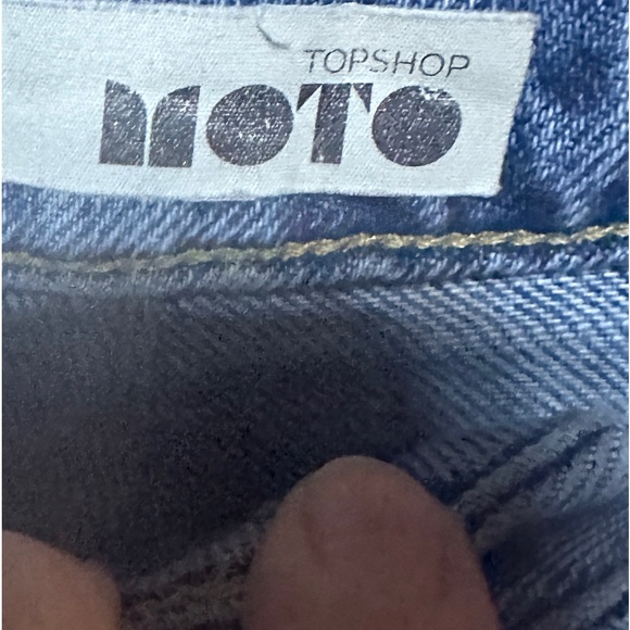 TopShop MOTO Relaxed Raw Hem Denim 28x30 - Picture 12 of 14